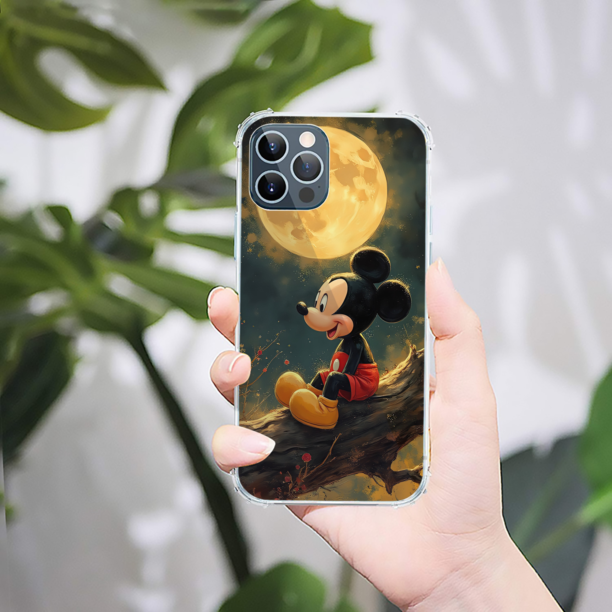 ミッキーマウス Mickey Mouse 【iPhone 12シリーズ対応】透明スマホケース（クリアソフトケース）